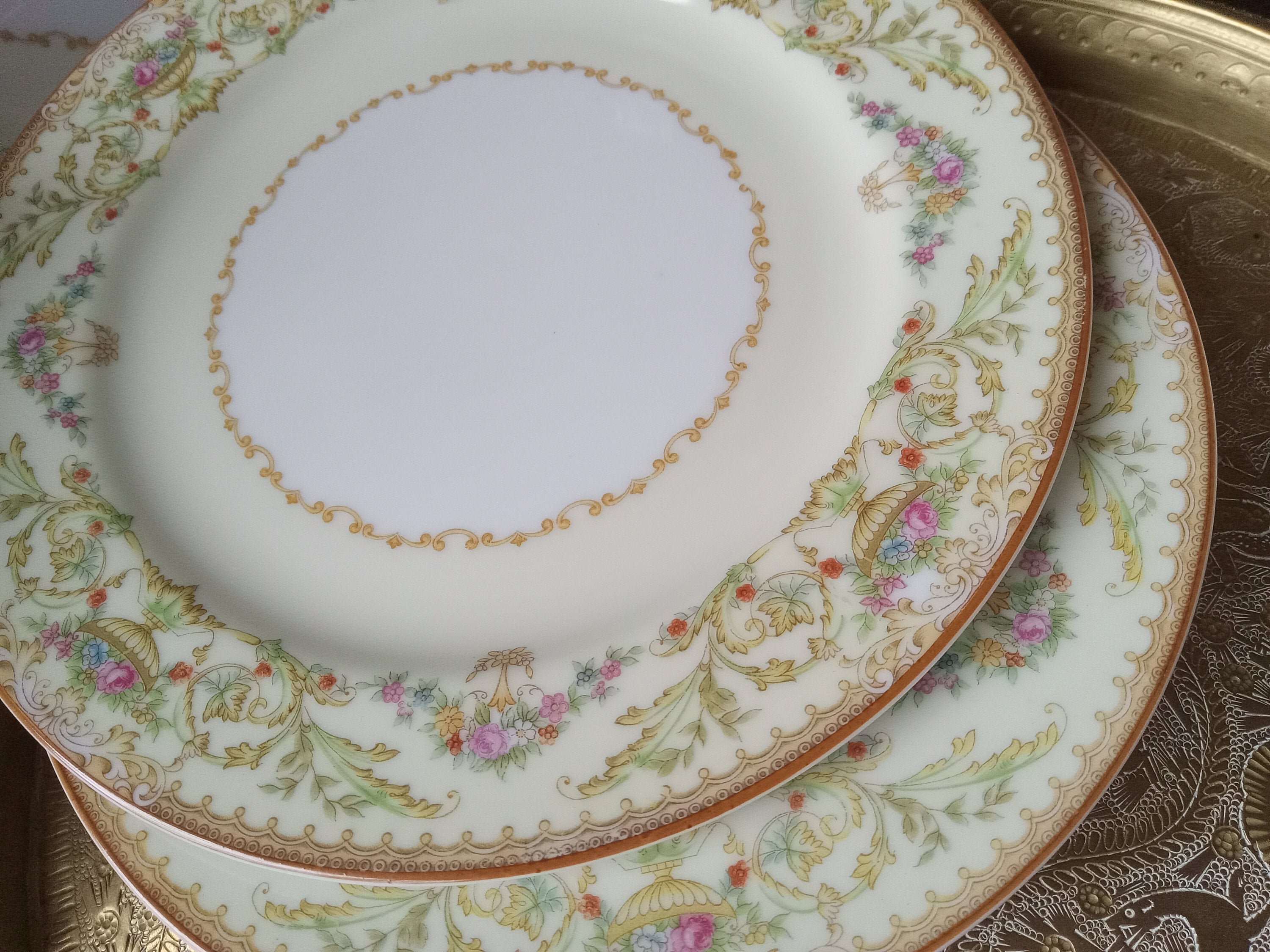 Vintage RC Noritake Nippon Toki Kaisha Set of Six Salad Dessert