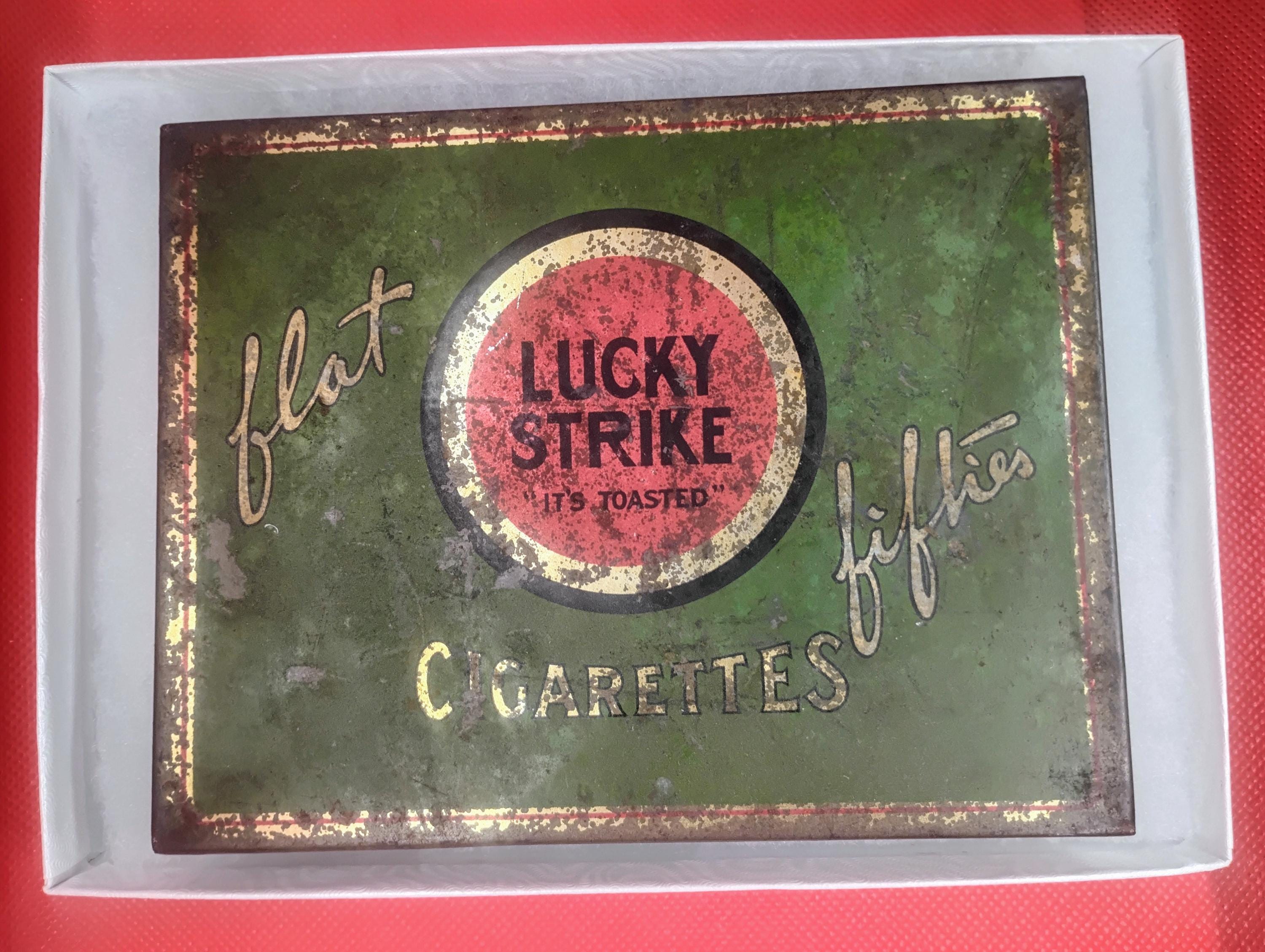 Vintage Red & Green Lucky Strike 
