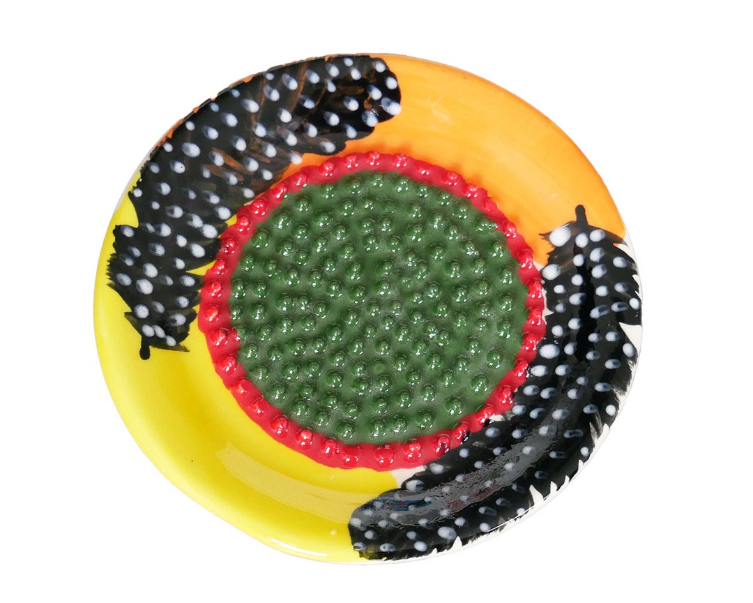 African Ceramic Grater cape Town Handmade and Hand Painted Gourmet