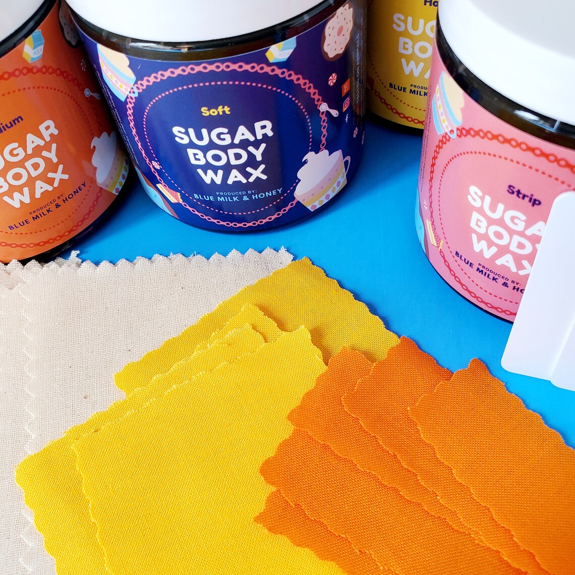 Reusable sugar Wax Strips for hair removal Recyclable Etsy