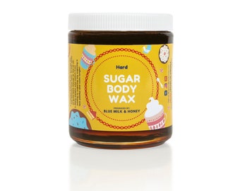Hard Sugar Wax - Hair Removal wax - Hard Sugaring kit for face and body waxing, gift