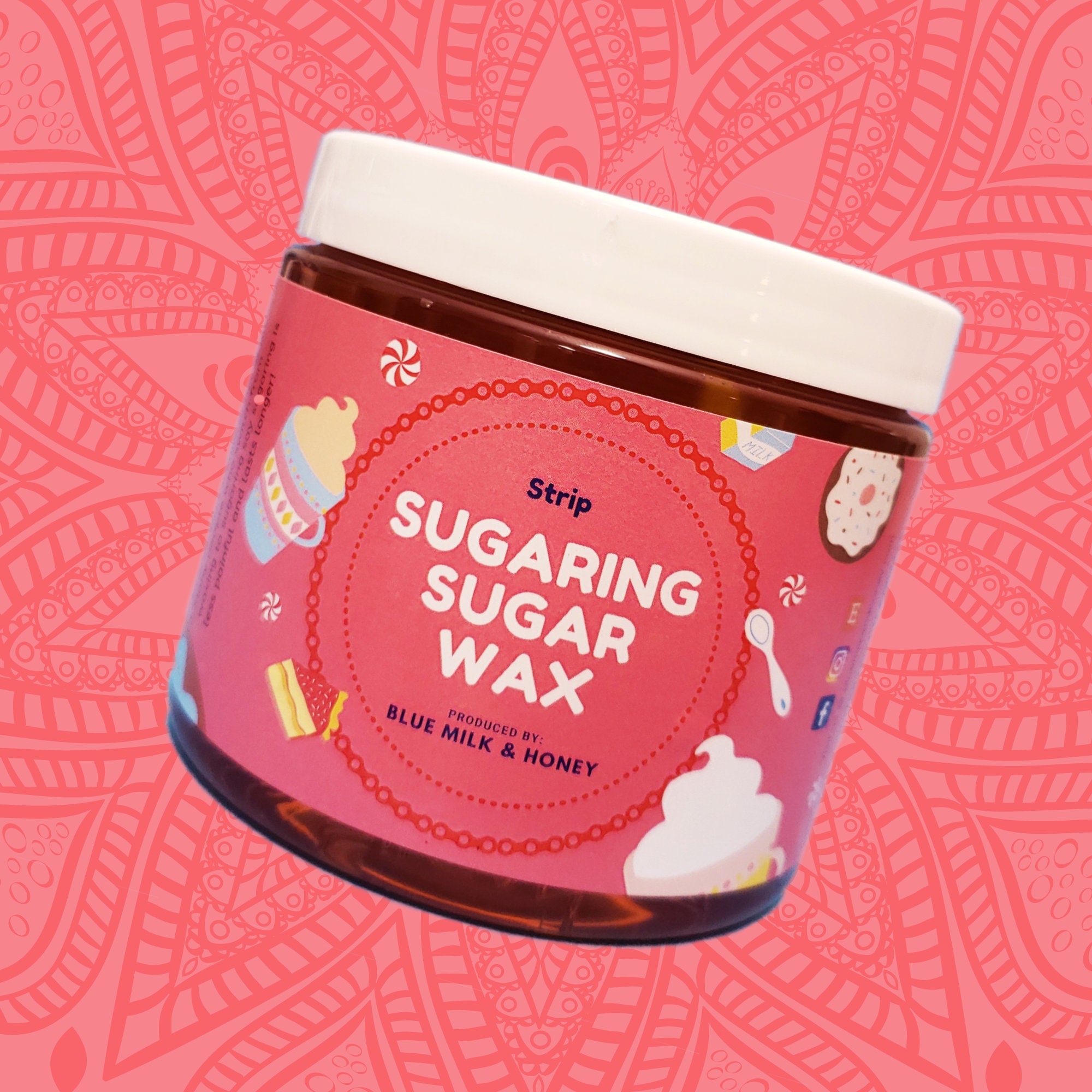 Honey Sugar Wax Paste for Hair Removal With Strips