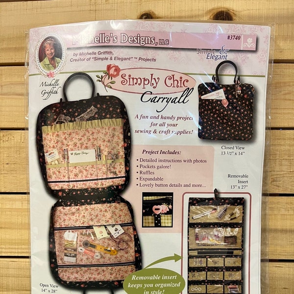 Michelle's Designs LLC - Simply Chic Carryall Pattern #3740 - Designed By Michelle Griffith