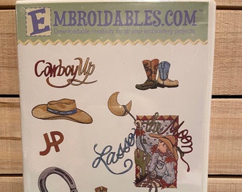 Embroidables. com - "Wild West 2" - Designs By Renae Lindgren - Machine Embroidery CD - New