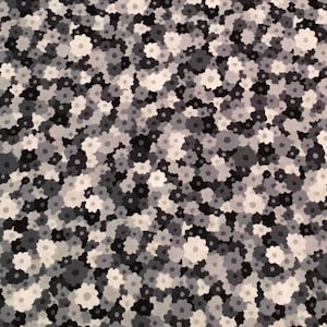 Grey Floral Fabric &quot;Erte Revisited&quot; Designed By Woodrow Studio England - **By the Half Yard**