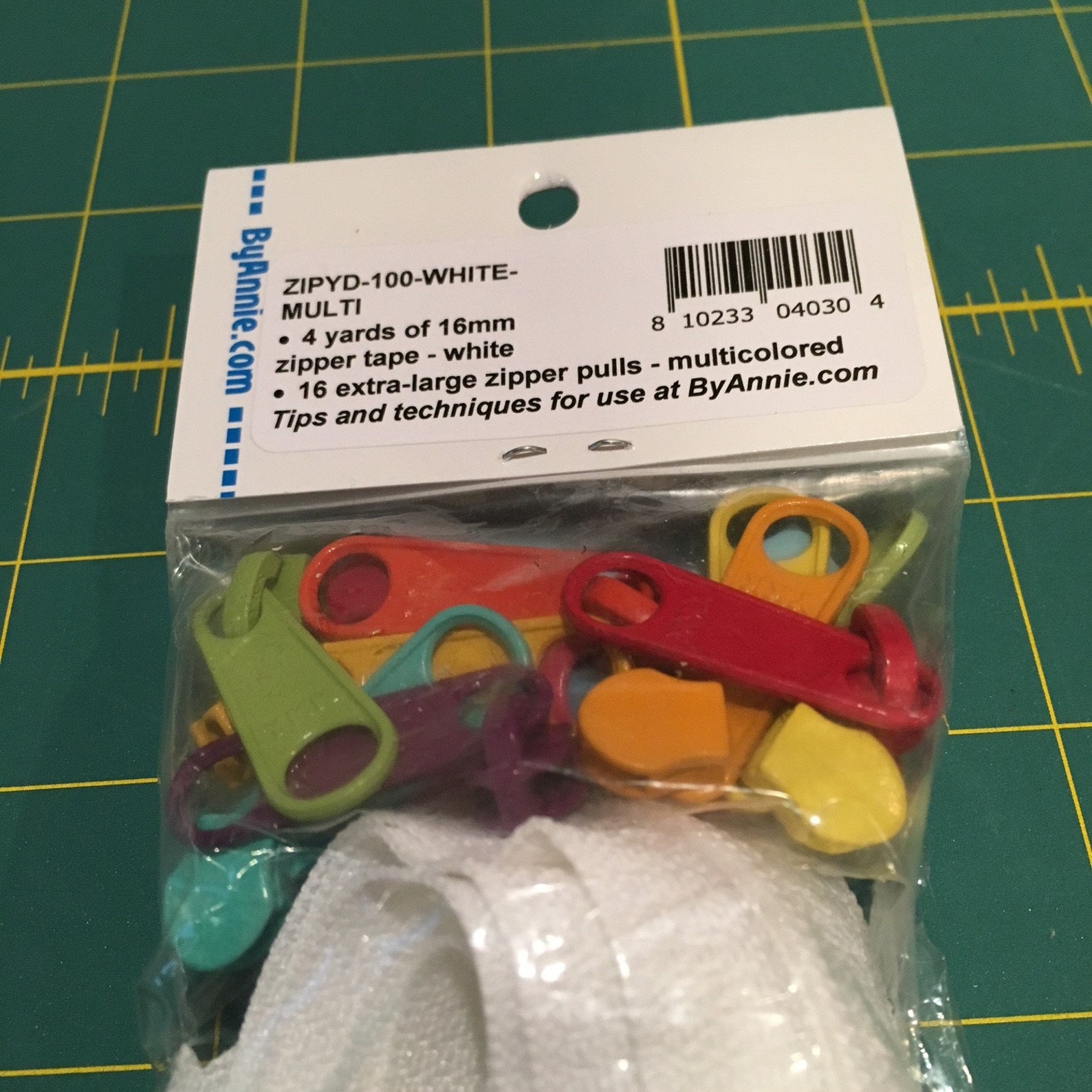 Zippers by the Yard White Multi Etsy