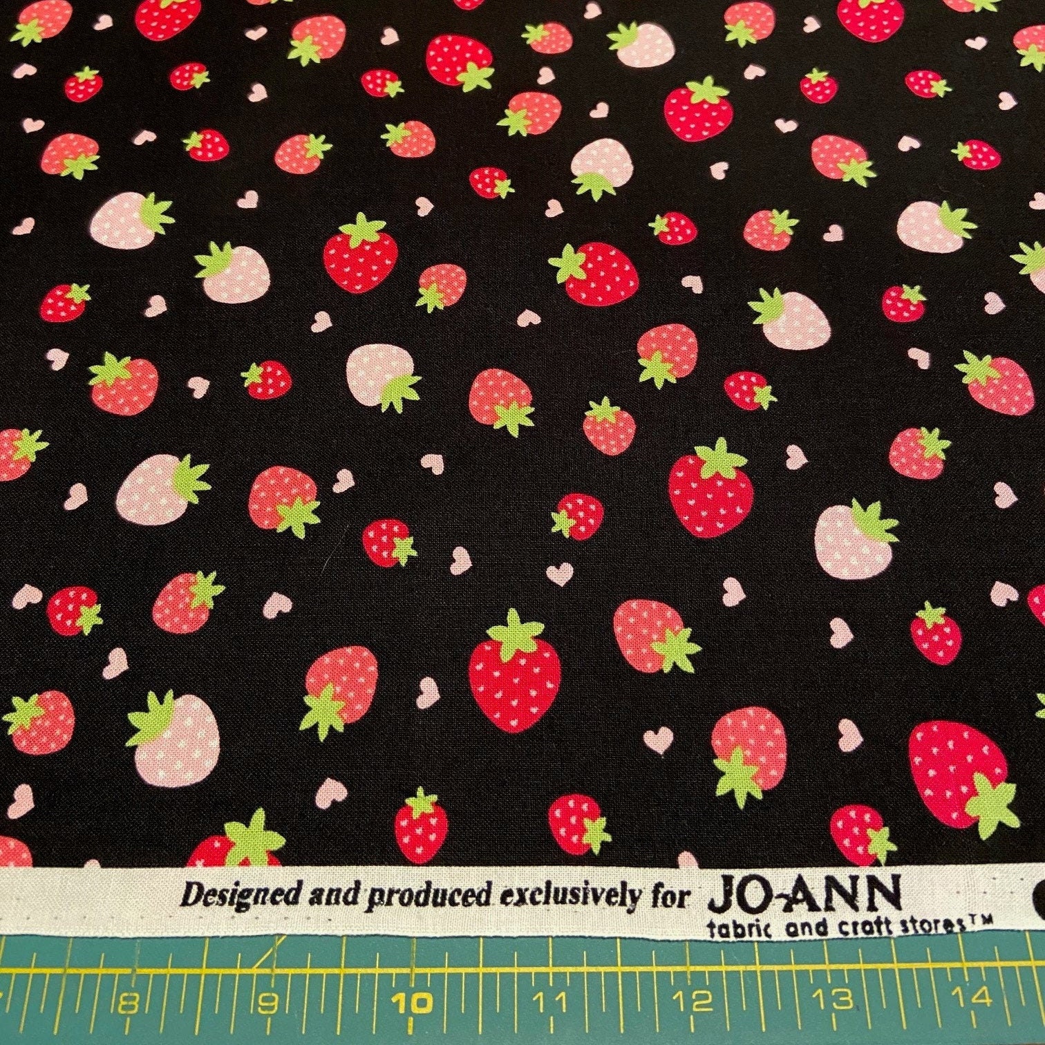 Strawberry Fabric Designed by Joann Fabrics by the Half Yard - Etsy