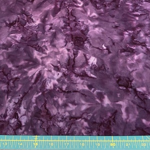 Dark Purple And Gray Batik Fabric - **Fat Quarter Only**