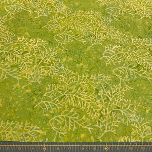 Green Fern Batik Fabric - **By The Half Yard**
