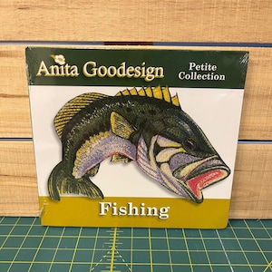 Anita Goodesign - Petite Collection - Fishing - Machine Embroidery CD - New