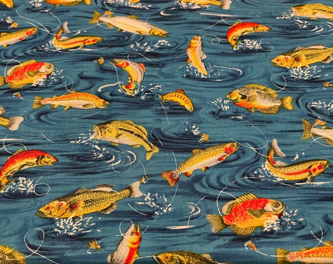 Gone Fishin' Pattern S#B494 - Designed by Hoffman California Fabrics ...