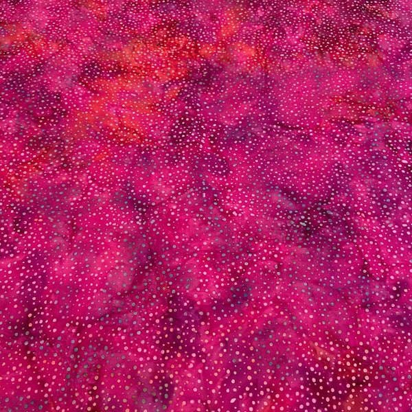 Purple and Rust Batik Fabric - **By The Half Yard**