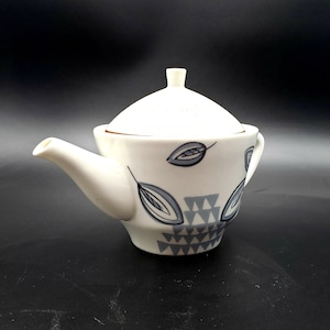 Hallmark Ceramic Teapot Set with Blue Leaves
