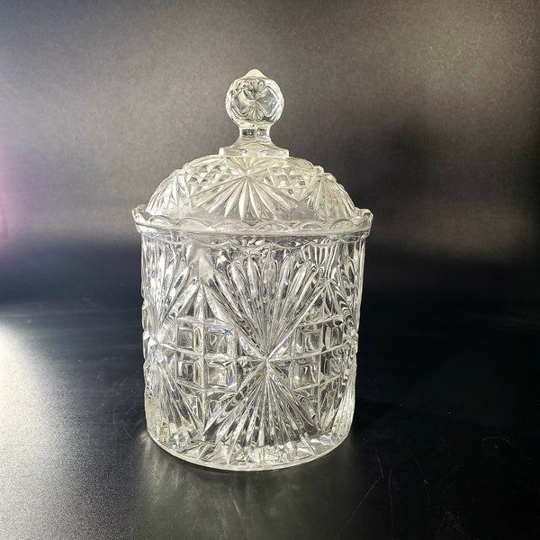 Crystal Biscuit Jar Etsy