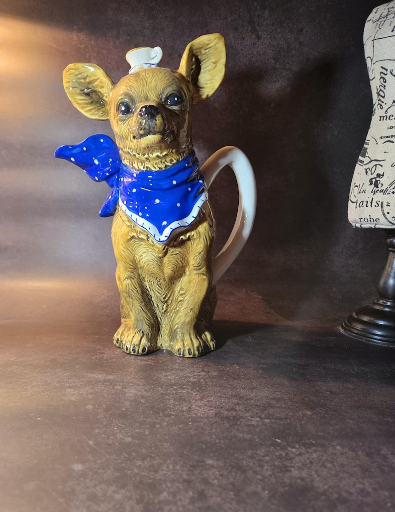 Blue Sky Tea with Diddy Chihuahua Teapot - Thumbnail 5
