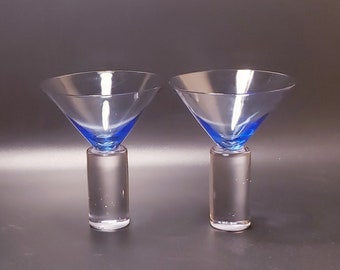 Set Of Two Z Gallerie Column Stem Glasses – Martini