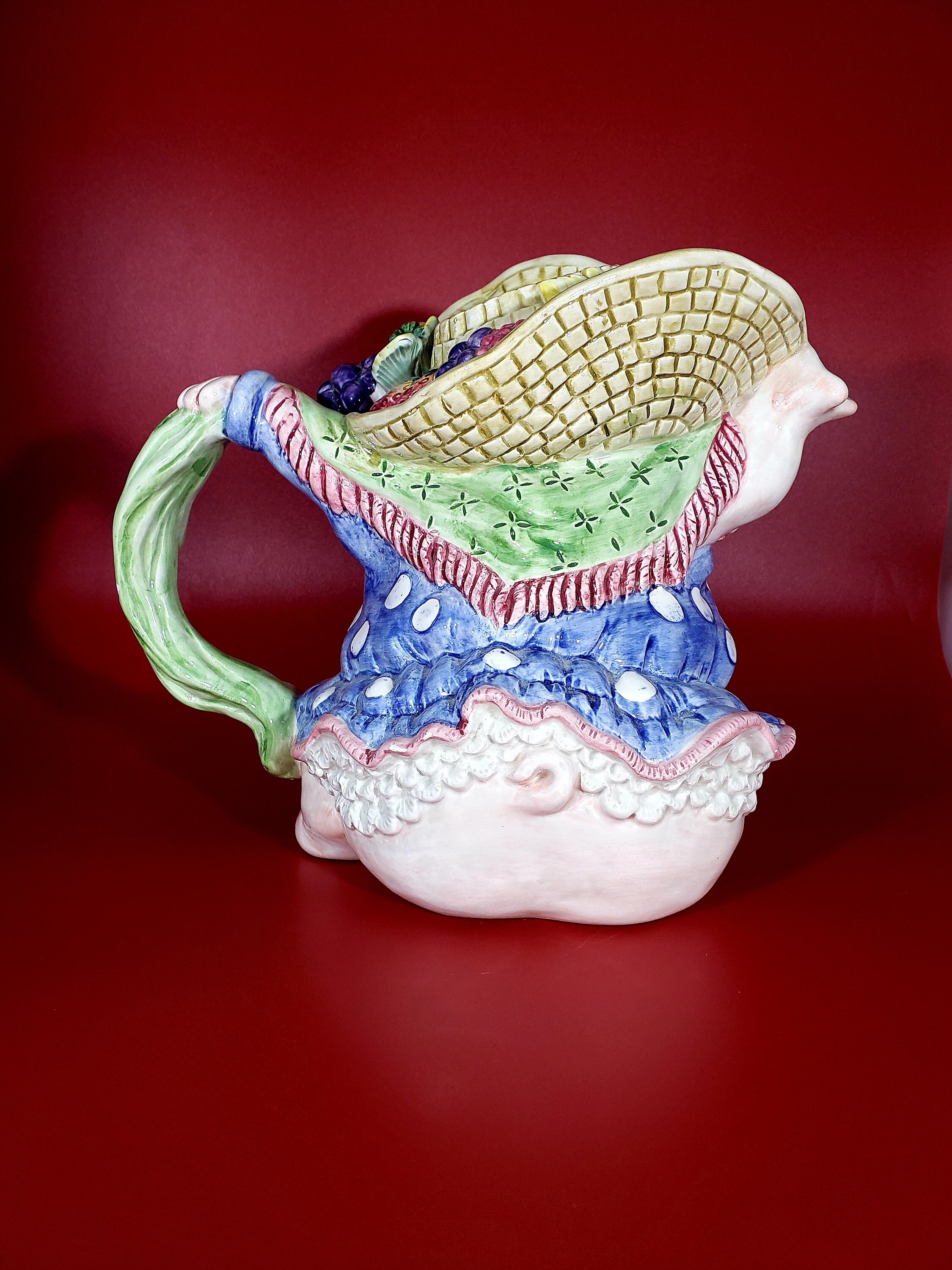 Fitz and Floyd フィッツとフロイド オウム ピッチャー 水差し Fitz & Floyd Hippopotamus Ceramic Pitcher - Etsy