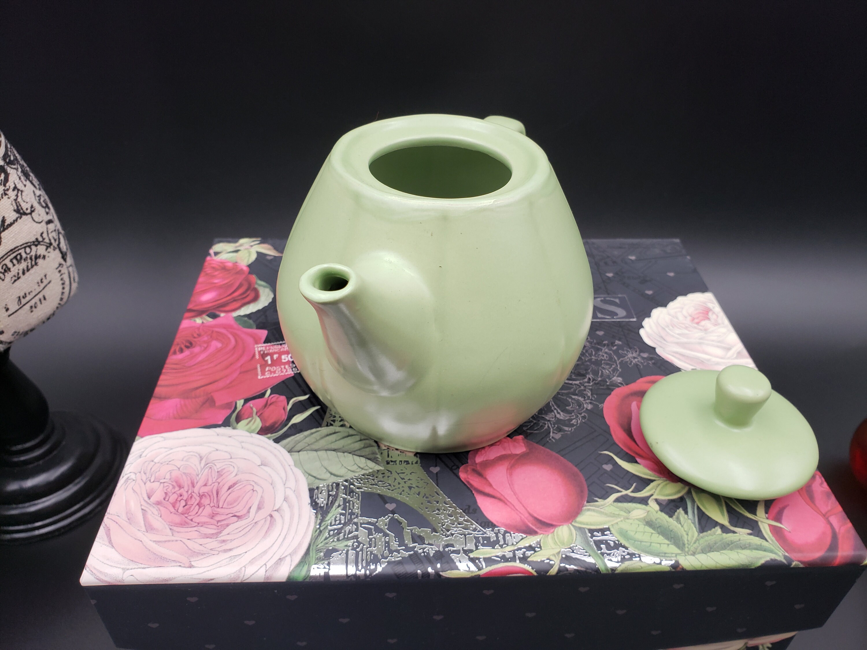 Vintage MSRF Design Studio Green Teapot 4 1/2 X 7 - Etsy