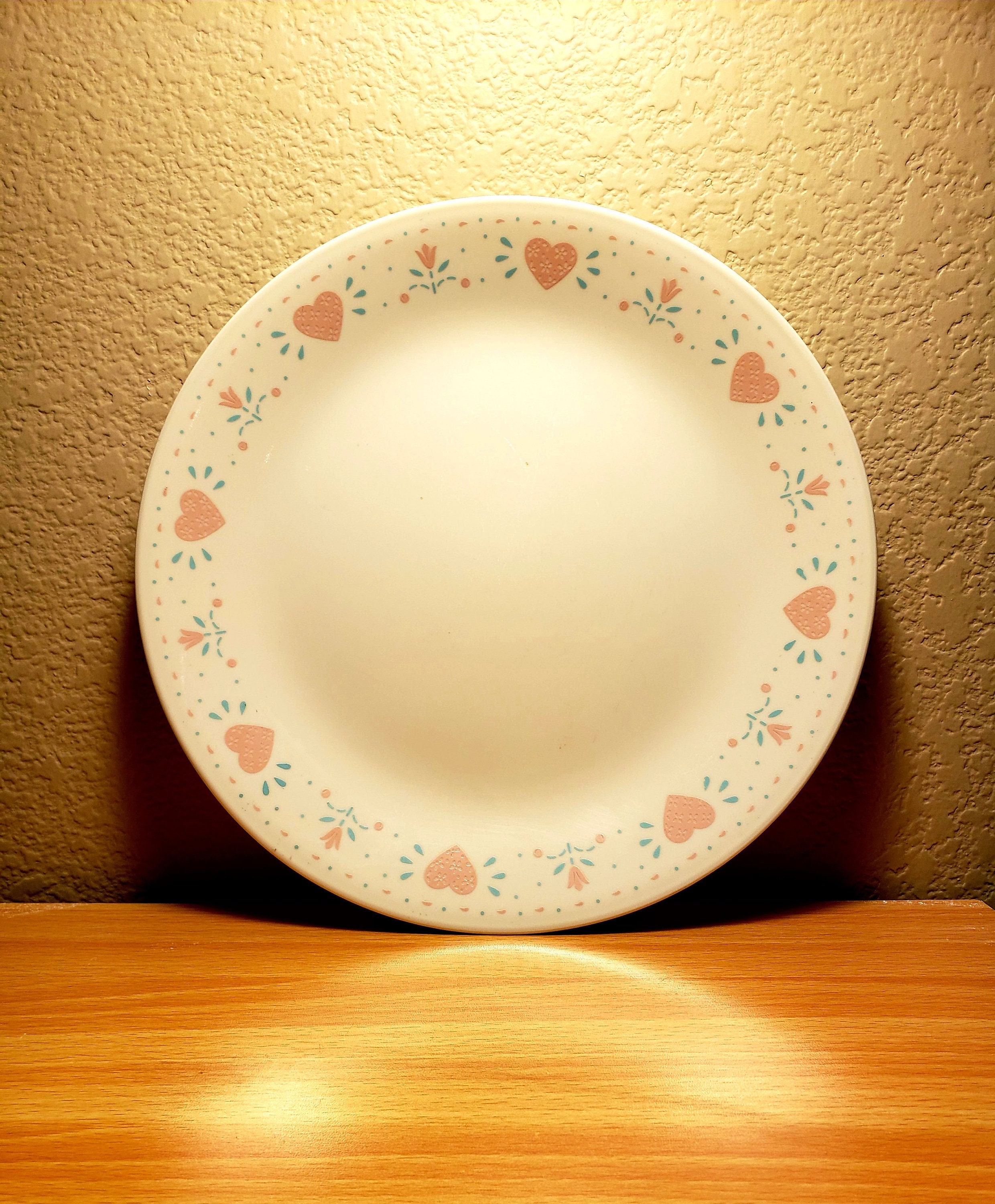 Set of 4 Corelle Forever Yours Dinner Plates - Vintage! Great