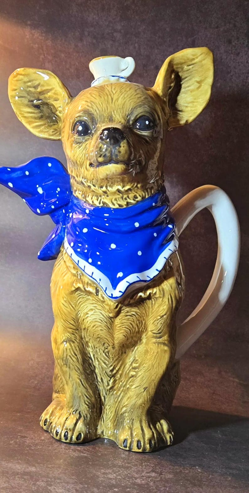 Blue Sky Tea with Diddy Chihuahua Teapot