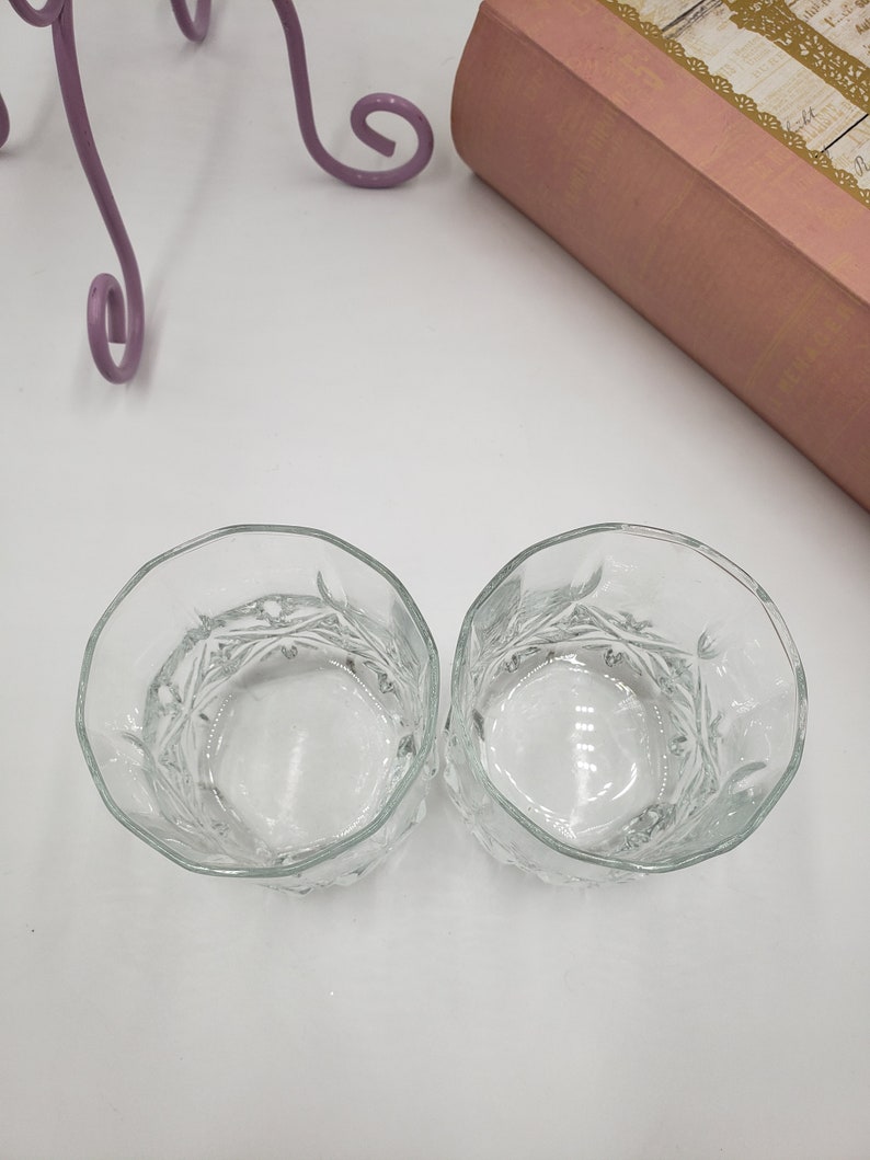 Set of 2 Vintage Crystal Whiskey Glasses Etsy