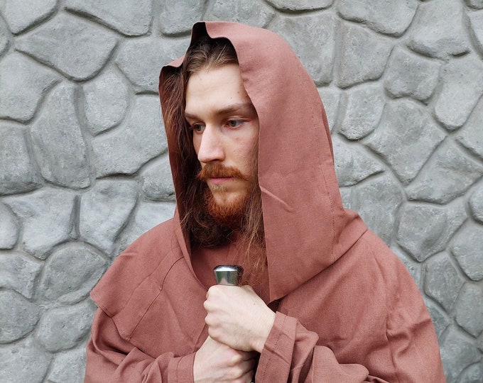 Featured listing image: Brown Fantasy Monk Robe