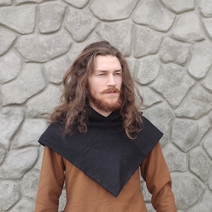 Woolen Viking Hood, Skjoldehamn Hood, Viking Medieval Clothes, Medieval Hood, LARP, Historical Reenactment, Historically Accurate Hood