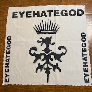 EYEHATEGOD Back Patch - Hand-Cut Sludge Metal Sew On (36x34cm)