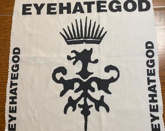 Patch traseiro EYEHATEGOD - Sludge Metal cortado à mão para costurar (36 x 34 cm)
