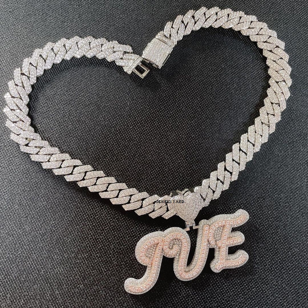 Custom Name 3 Letter Chain for Men 