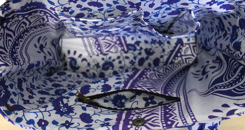 Women Shoulder Shopping Hippie Beach Bags Indian Ombre Mandala Handmade White Blue Mandala Handbags Ladies Purse Carry Bag /& Tote Bags