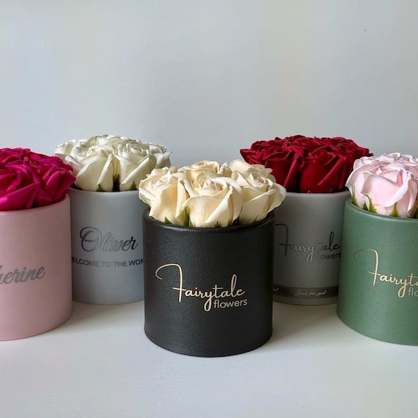 FOREVER ROSE Collection: Eternal Flower in Personalized Box - Ideal Gift for Moms & Beloved Women, Symbol of Everlasting Love