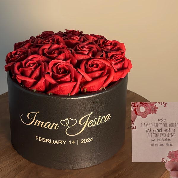 Forever Roses Elegance: Exquisite Fake Flowers for Wedding, Engagement Gift for Couple, Mother’s Day, Teacher’s Day, and Special Occasions.