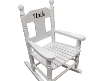 childs rocking chair with name