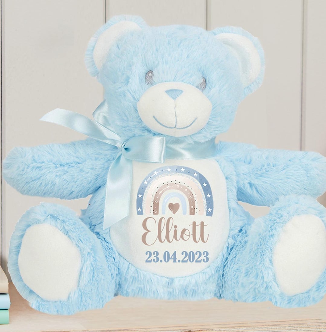 Personalised Teddy Bear for Boy New Girl Baby Gift Newborn Baby Present ...