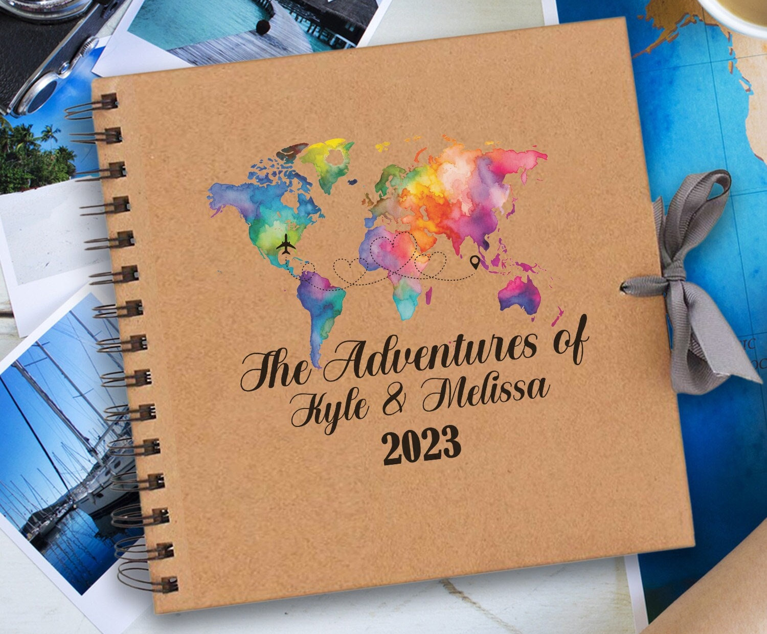 Handmade Personalised Adventure Memory Book/ Adventure Journal/ Adventure  Scrapbook/ Photo Album/ Guestbook/ A4/ Luxury 