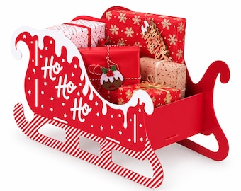 Christmas Gift Sleigh Personalise Your Own Xmas Eve Box Personalised Christmas Eve Treat Box Keepsake Gift