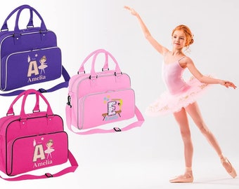 Personalised Dance Bags for Girls Pink Gymnastics Bag Ballet Bags for Girl Dancing Gift with Name