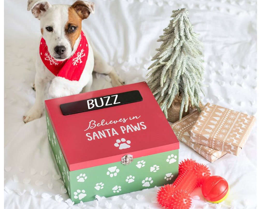Personalised Dog Christmas Eve Box Santa Paws Box Pet Xmas Gifts With