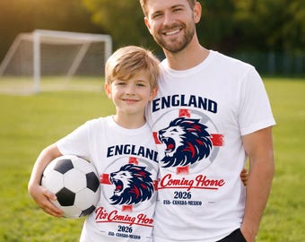 England White Football Shirt T-Shirt 2026 Football Top Men Women Cup