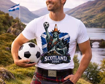 Scotland Football T-Shirt : USA 2026 Tournament Fan Apparel