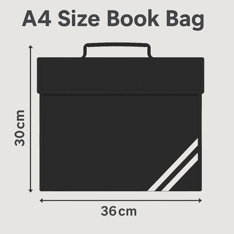 Personalised School Book Bag for Children Music Homework Bags for Kids for School Navy Blue Dinosaur Boy with Name BookBag image 2