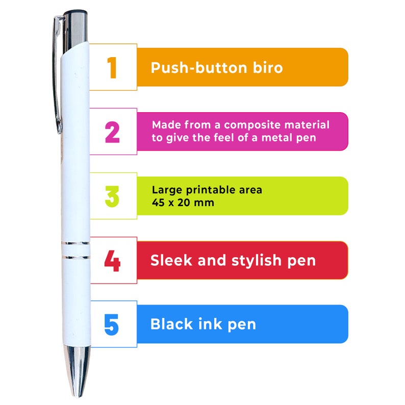 Personalised Pens Bulk 100 - Custom Printed Pens With Your Business ...