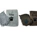 Personalised Dog Towel | Embroidered | Super Absorbent Microfibre | Puppy Towel & Wash Mit | Dog Gift Set | Pet Christmas Gifts | Paw Print 