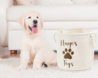 Personalised Toy Box Toy Storage Basket For Dogs Dog Toy Boxes With Name Pet Puppy Gifts Tidy Room