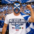 No Scotland No Party Football T shirt Cup football Tournament Of the World 2026 T-shirt Kids Adult Unisex product logo