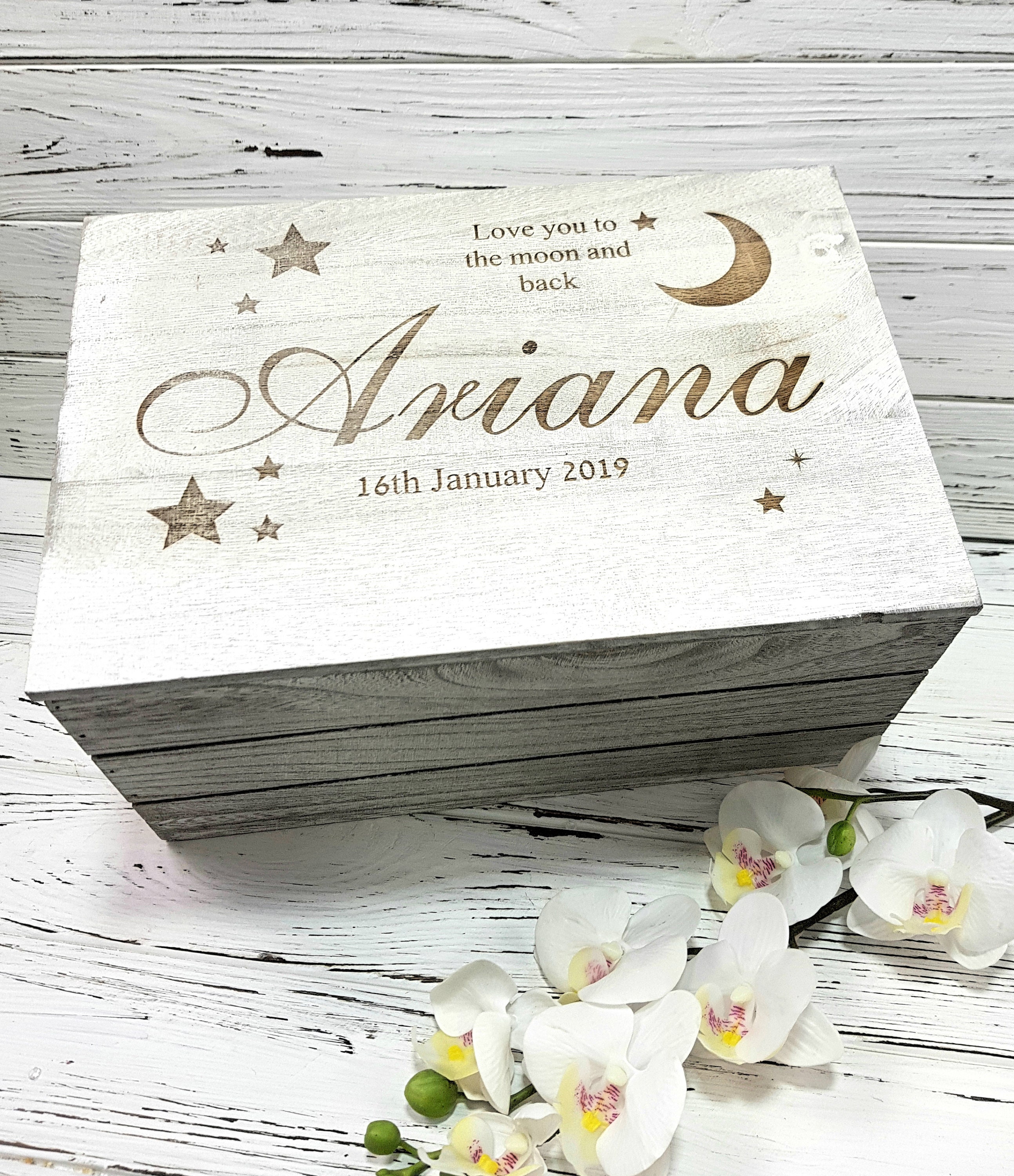 Personalised Baby Keepsake Box Wooden Personalised Baby Memory Etsy UK