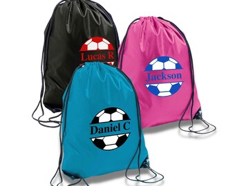 Football Shape Childrens Football Rucksack Hoolaroo Personalised