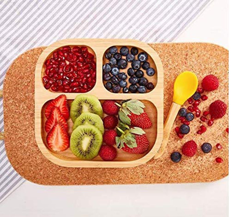 Personalised Baby Plate Bamboo Bamboo Plates With Suction Etsy UK