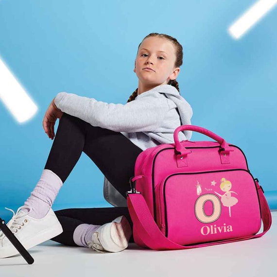 Personalised Dance Bags for Girls Pink Gymnastics Bag Ballet Bags for Girl Dancing Gift With Name Etsy UK